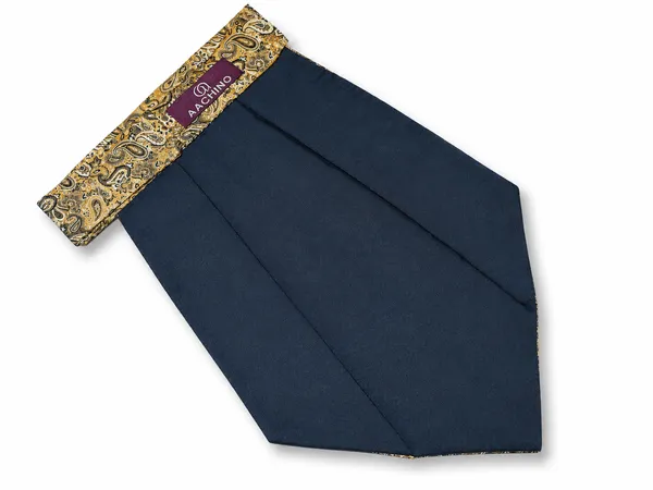 AACHINO_Premium_Cravat_for_Men_|_Micro_Fabric_Luxury_Neckwear_|_Wedding,_Party_&_Formal_Wear_|_Soft,_Elegant_&_Comfortable_Ascot_Tie_|_Perfect_Gifting_Accessory_for_Gentlemen_(A9_Golden)