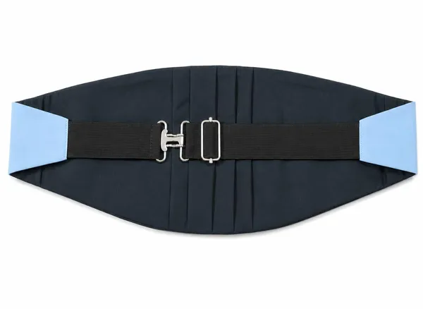 AACHINO_Premium_Men's_Micro_Fiber_Neck_Bow_Tie_&_Cummerbund_Set_-_Elegant_Slim_Tie_for_Weddings,_Grooms_&_Formal_Events_-_Luxury_Smooth_Finish_Tuxedo_Accessory_with_Gift_Box_(Sky_Blue)