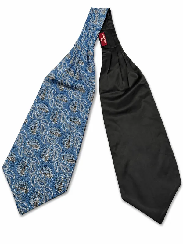 AACHINO_Luxury_Paisley_Micro_Silk_Ascot_Tie_for_Men_-_Premium_Italian_Style_Cravat_|_Formal_&_Casual_Neckwear_for_Weddings,_Parties,_and_All_Seasons_|_Elegant_Men's_Fashion_Accessory_(Sky_Blue)