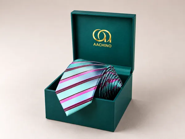 AACHINO_Pure_micro_Necktie_for_Men_|_Premium_Formal_Wedding_Tie_Pack_of_1_(Amo_2_micro_Tie)