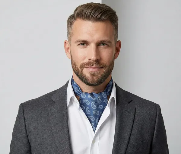 AACHINO_Designer_Cravat_for_Men_–_Elegant_Microfiber_Ascot_Tie_for_Weddings,_Formal_Events_&_Party_Wear
