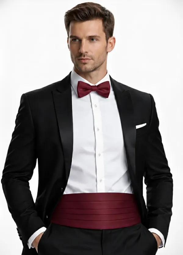 Luxury_Men’s_Bow_Tie_&_Cummerbund_Set_–_Premium_Microfiber_Tuxedo_Accessories_for_Wedding_&_Party_Wear_|_AACHINO