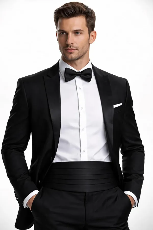 Luxury_Men’s_Bow_Tie_&_Cummerbund_Set_–_Premium_Microfiber_Tuxedo_Accessories_for_Wedding_&_Party_Wear_|_AACHINO