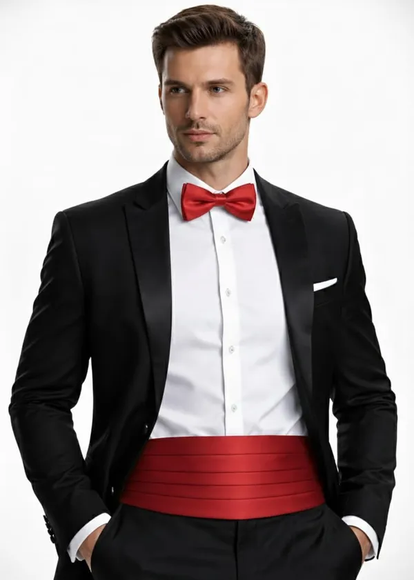 Luxury_Men’s_Bow_Tie_&_Cummerbund_Set_–_Premium_Microfiber_Tuxedo_Accessories_for_Wedding_&_Party_Wear_|_AACHINO
