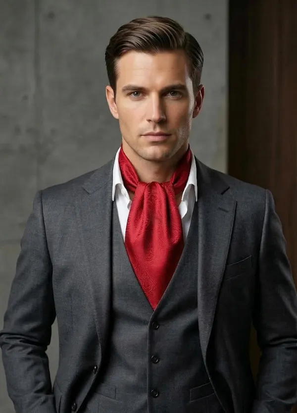 AACHINO_Designer_Cravat_for_Men_–_Elegant_Microfiber_Ascot_Tie_for_Weddings,_Formal_Events_&_Party_Wear