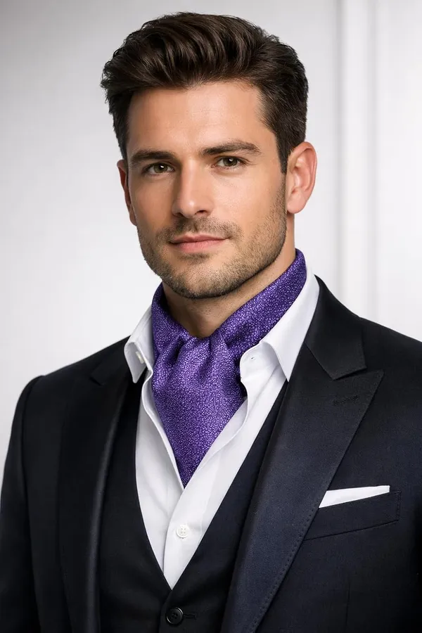 AACHINO_Designer_Cravat_for_Men_–_Elegant_Microfiber_Ascot_Tie_for_Weddings,_Formal_Events_&_Party_Wear