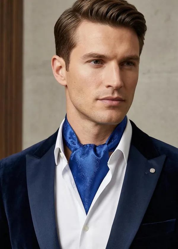 AACHINO_Designer_Cravat_for_Men_–_Elegant_Microfiber_Ascot_Tie_for_Weddings,_Formal_Events_&_Party_Wear