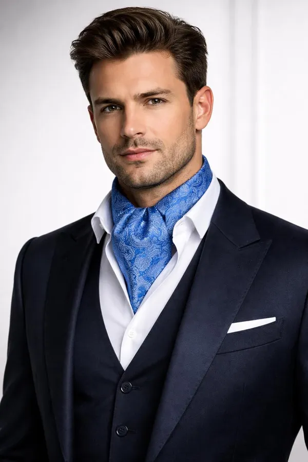 AACHINO_Designer_Cravat_for_Men_–_Elegant_Microfiber_Ascot_Tie_for_Weddings,_Formal_Events_&_Party_Wear