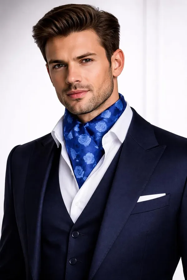 AACHINO_Designer_Cravat_for_Men_–_Elegant_Microfiber_Ascot_Tie_for_Weddings,_Formal_Events_&_Party_Wear
