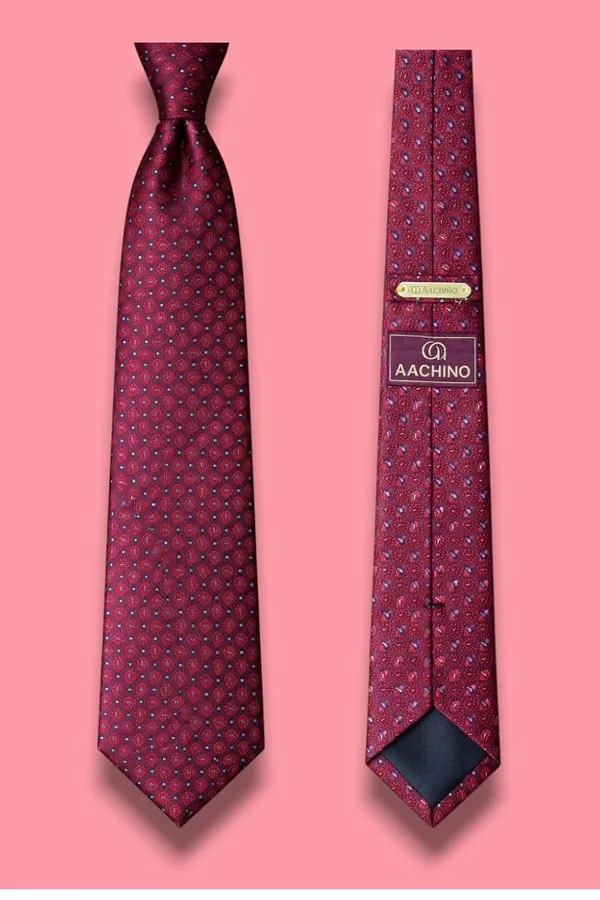 AACHINO_Designer_Silk_Tie_Set_–_Luxury_Formal_Fashion_Accessories_Combo_for_Groom,_Office_&_Party_Wear