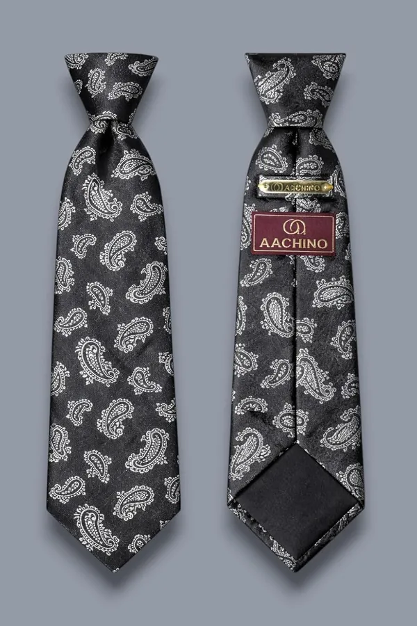 AACHINO_Designer_Silk_Tie_Set_–_Luxury_Formal_Fashion_Accessories_Combo_for_Groom,_Office_&_Party_Wear