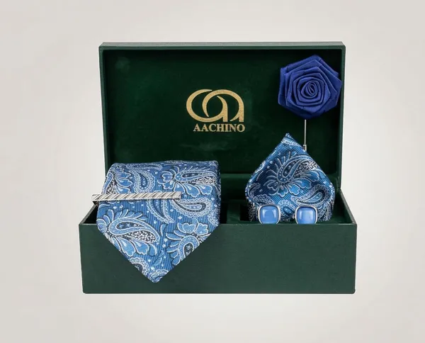AACHINO_Designer_Italian_Tie_Set_–_Luxury_Formal_Fashion_Accessories_Combo_for_Groom,_Office_&_Party_Wear
