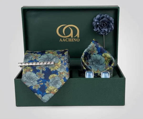 AACHINO_Designer_Italian_Tie_Set_–_Luxury_Formal_Fashion_Accessories_Combo_for_Groom,_Office_&_Party_Wear