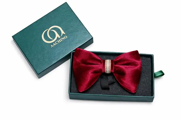 AACHINO_Elegant_Velvet_Bow_Tie_Gift_Box_Set_–_Pre_Tied_Adjustable_Men’s_Formal_Bow_for_Wedding_&_Party_Wear