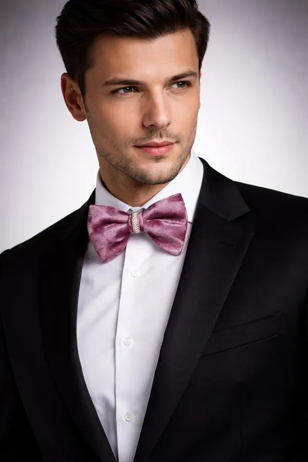 AACHINO_Elegant_Velvet_Bow_Tie_Gift_Box_Set_–_Pre_Tied_Adjustable_Men’s_Formal_Bow_for_Wedding_&_Party_Wear
