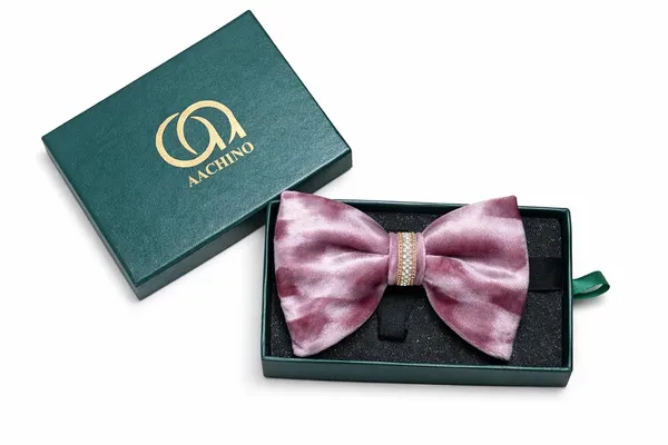AACHINO_Elegant_Velvet_Bow_Tie_Gift_Box_Set_–_Pre_Tied_Adjustable_Men’s_Formal_Bow_for_Wedding_&_Party_Wear
