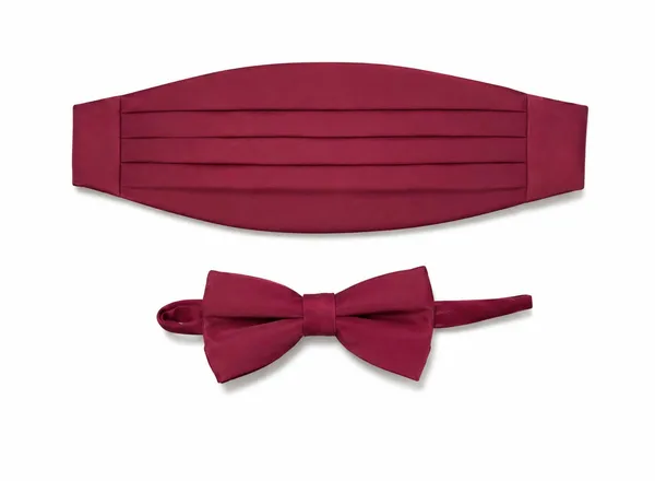 AACHINO_Premium_Men's_Micro_Fiber_Neck_Bow_Tie_&_Cummerbund_Set_-_Elegant_Slim_Tie_for_Weddings,_Grooms_&_Formal_Events_-_Luxury_Smooth_Finish_Tuxedo_Accessory_with_Gift_Box_(Maroon)