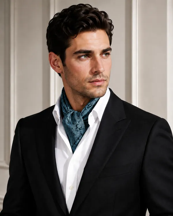 AACHINO_Luxury_Paisley_Micro_Silk_Ascot_Tie_for_Men_-_Premium_Italian_Style_Cravat_|_Formal_&_Casual_Neckwear_for_Weddings,_Parties,_and_All_Seasons_|_Elegant_Men's_Fashion_Accessory_(A9_Blufly)
