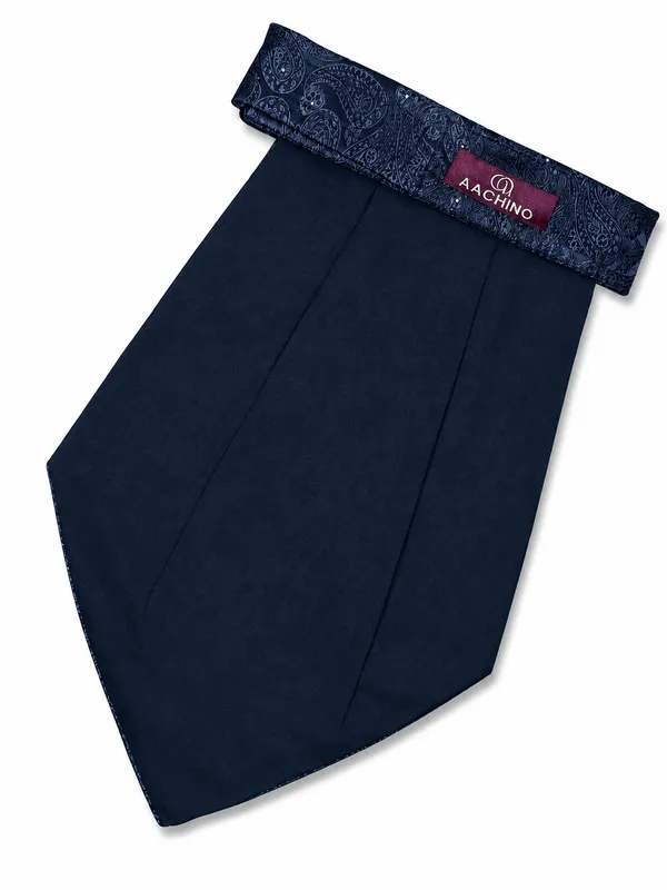AACHINO_Premium_Cravat_for_Men_|_Micro_Fabric_Luxury_Neckwear_|_Wedding,_Party_&_Formal_Wear_|_Soft,_Elegant_&_Comfortable_Ascot_Tie_|_Perfect_Gifting_Accessory_for_Gentlemen_(A9_Bluie)