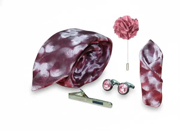 AACHINO_Premium_Men�s_Velvet_Necktie_-_Elegant_Slim_Design_for_Weddings,_Formal_Events_&_Galas_-_Soft_Touch_Luxury_Fashion_Tie_for_Grooms_-_Rich_Solid_Color_Accessory_with_Gift_Box_(Baby_Pink)