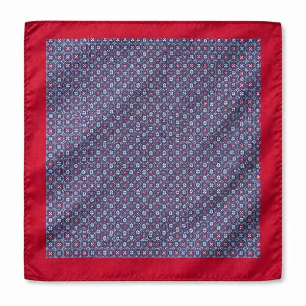 AACHINO_Pocket_Square,_Cufflinks_&_Lapel_Pin_Set_for_Men_with_Premium_Gift_Box_|_Polyester_Formal_Accessories_Combo_for_Wedding,_Party,_Office_Wear_(Geometric_Barei_Red)