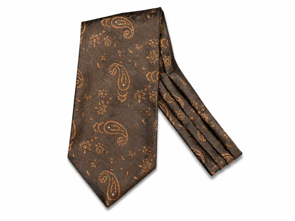 AACHINO_Luxury_Paisley_Micro_Silk_Ascot_Tie_for_Men_-_Premium_Italian_Style_Cravat_|_Formal_&_Casual_Neckwear_for_Weddings,_Parties,_and_All_Seasons_|_Elegant_Men's_Fashion_Accessory_(A9_Brown)