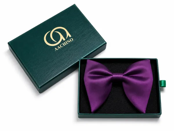 AACHINO_Premium_Bow_Tie_for_Men_|_Tuxedo_Fabric_Formal_Bow_Tie_Pack_of_1,_A9F_Tex_Bow