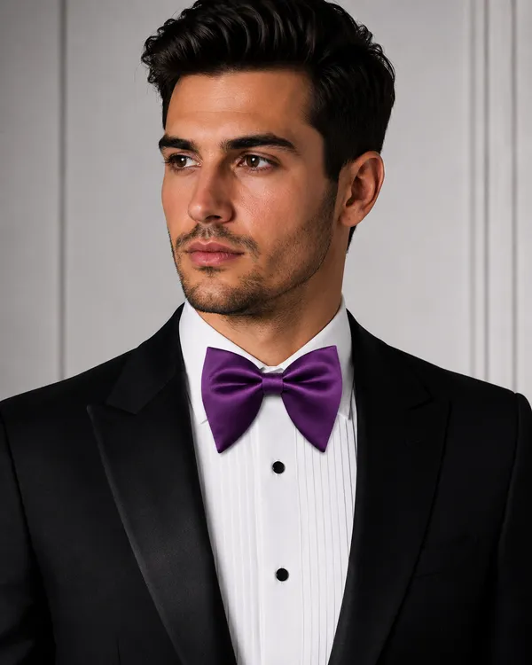AACHINO_Premium_Bow_Tie_for_Men_|_Tuxedo_Fabric_Formal_Bow_Tie_Pack_of_1,_A9F_Tex_Bow