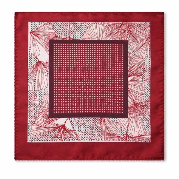 AACHINO_Pocket_Square,_Cufflinks_&_Lapel_Pin_Set_for_Men_with_Premium_Gift_Box_|_Polyester_Formal_Accessories_Combo_for_Wedding,_Party,_Office_Wear_(Spider_Red)