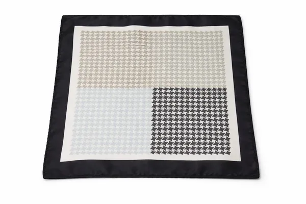 AACHINO_Pocket_Square_Set_for_Men_with_Cufflinks_&_Lapel_Pin_|_Polyester_Formal_Accessories_Gift_Box_for_Wedding,_Party_&_Office_Wear_(Black_Sign)