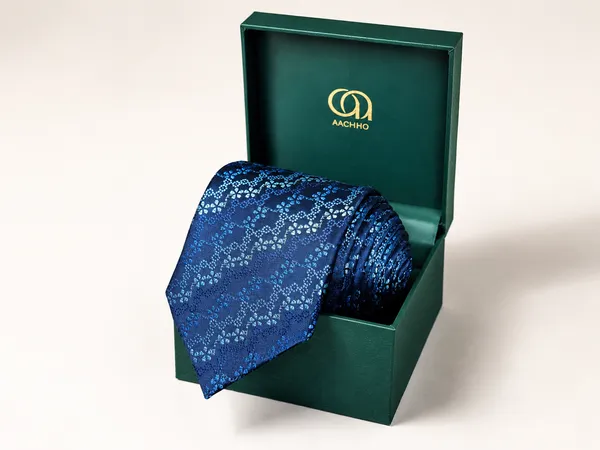 AACHINO_Pure_Silk_Necktie_for_Men_|_Premium_Formal_Wedding_Tie_Pack_of_1_(Amo_13_Silk_Tie)