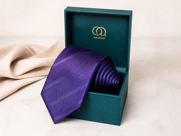 AACHINO_Pure_Silk_Necktie_for_Men_|_Premium_Formal_Wedding_Tie_Pack_of_1_(Amo_5_Silk_Tie)