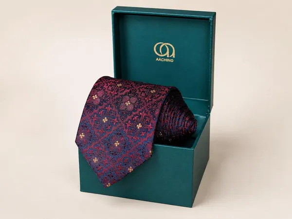 AACHINO_Silk_Necktie_for_Men,_Formal_Tie_with_Gift_Box,_Pack_of_1_(Achi_Silk_Tie_8)