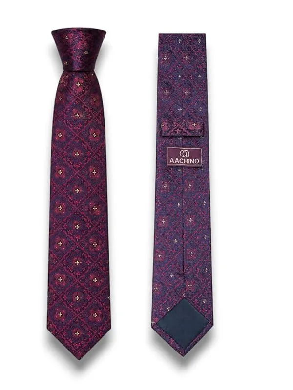 AACHINO_Silk_Necktie_for_Men,_Formal_Tie_with_Gift_Box,_Pack_of_1_(Achi_Silk_Tie_8)