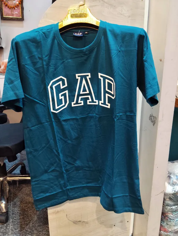 Gap_Logo_Printed_Cotton_T_Shirt_For_Men_Teal_Blue