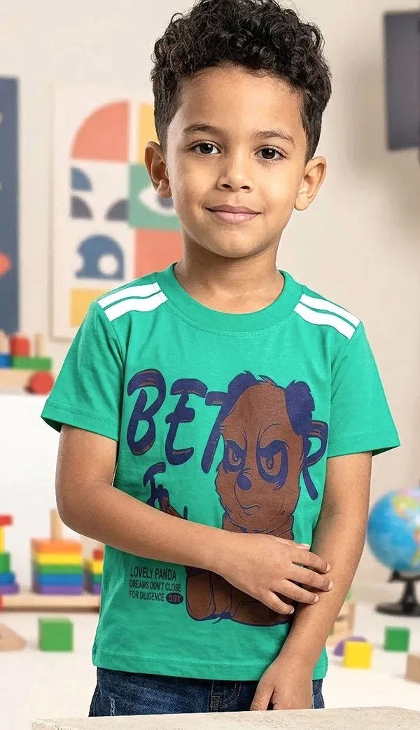 Beta_Boys_Green_Graphic_Print_T_Shirt_Pack_Of_2