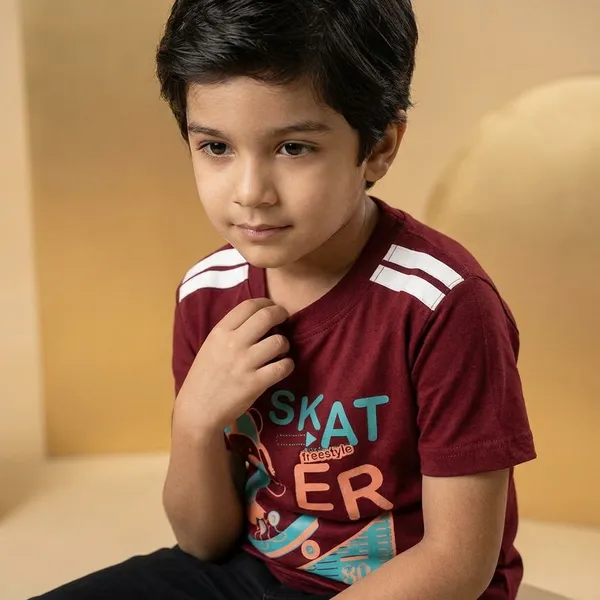 Boys_Maroon_Skater_Print_T_Shirt_Pack_Of_2