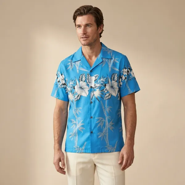 Mens_Bright_Blue_Hawaiian_Floral_Print_Short_Sleeve_Shirt
