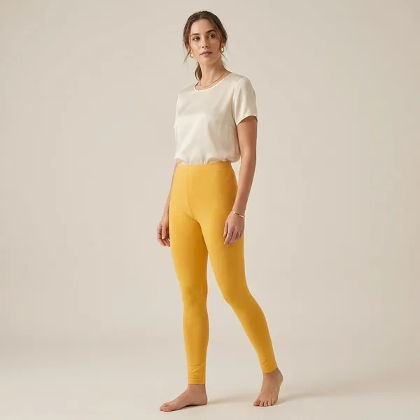 Womens_Churidar_Leggings_Yellow_Pack_Of_2