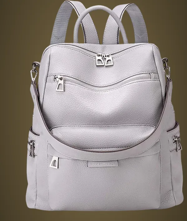 Vegan_Leather_Purse_Casual_Daypack_And_Travel_Shoulder_Bag__Fashion_Backpack_For_Women_18_Litres