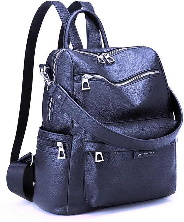 Backpacks_For_Girls_And_Women'satchel_Handbags_Medium_Capacity_Daily_Travel_Pu_Leather_Shoulder_Bag_For_Office_Colleges