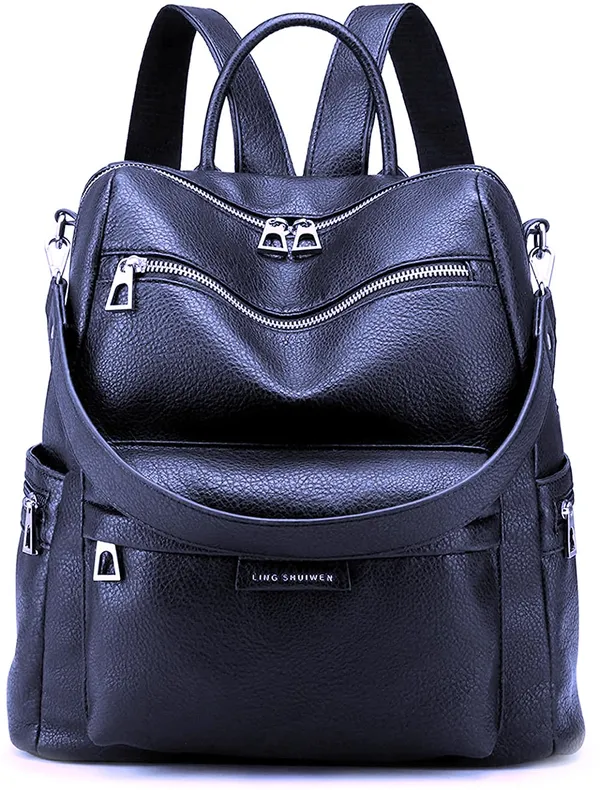 Backpacks_For_Girls_And_Women'satchel_Handbags_Medium_Capacity_Daily_Travel_Pu_Leather_Shoulder_Bag_For_Office_Colleges