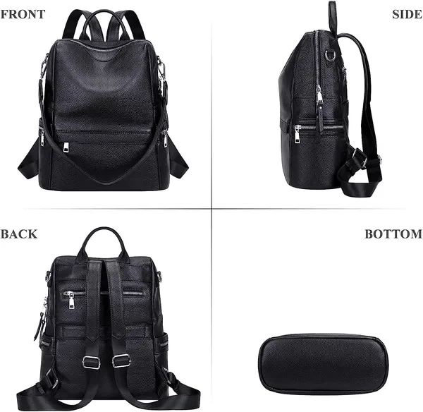 Shoulder_Bag_Travel_Backpack_With_Front_Zip_Pocket_And_Leatherette_Backpack_Purse_For_Women__20_Litres