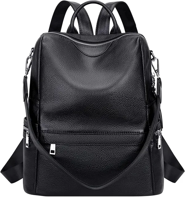 Shoulder_Bag_Travel_Backpack_With_Front_Zip_Pocket_And_Leatherette_Backpack_Purse_For_Women__20_Litres