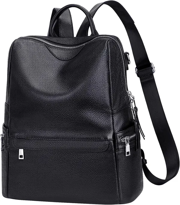 Shoulder_Bag_Travel_Backpack_With_Front_Zip_Pocket_And_Leatherette_Backpack_Purse_For_Women__20_Litres
