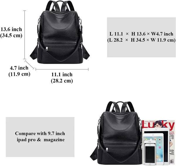 Shoulder_Bag_Travel_Backpack_With_Front_Zip_Pocket_And_Leatherette_Backpack_Purse_For_Women__20_Litres