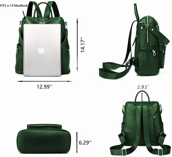 Backpacks_For_Girls_And_Women'satchel_Handbags_Medium_Capacity_Daily_Travel_Pu_Leather_Shoulder_Bag_For_Office_Colleges