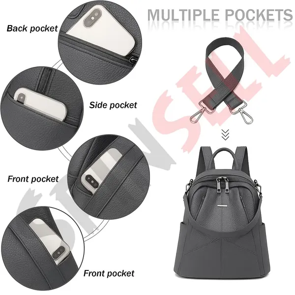 Trendy_Leatherette_Backpack_Handbag_Purse_For_Women_18_Litres