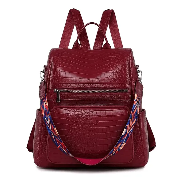 Shoulder_Bag_With_Croco_Texture_And__Faux_Leather_Backpack_Purse_For_Women_18_Litres