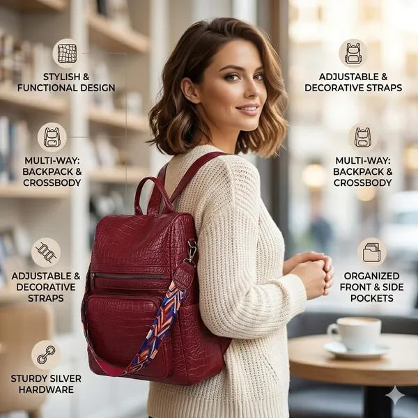 Shoulder_Bag_With_Croco_Texture_And__Faux_Leather_Backpack_Purse_For_Women_18_Litres